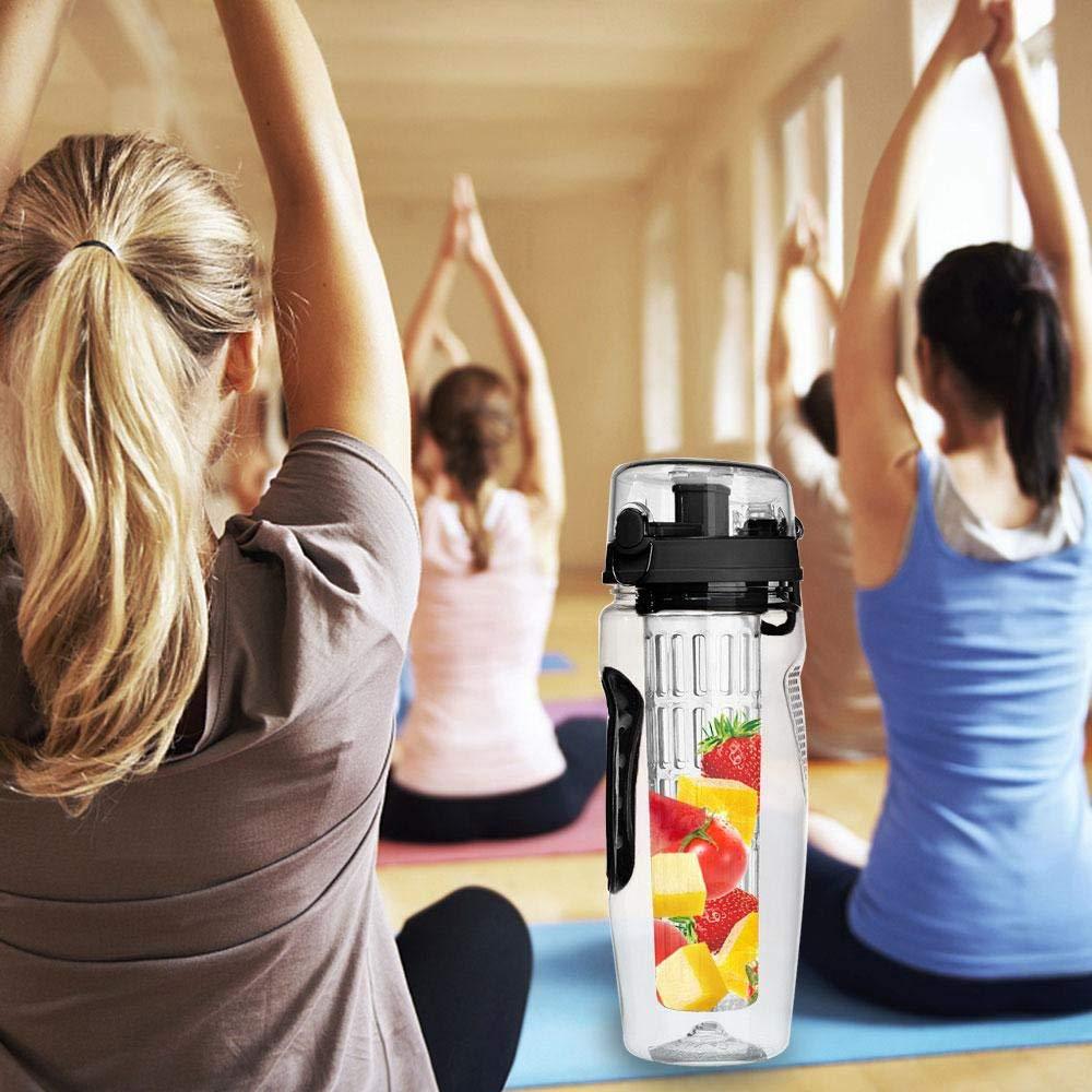 32Oz Fruit Infusing Water Bottle Water Fruit Bottle BPA Free Plastic Sport Fruit Infuser Water Bottles With Infuser Juice Shaker Drink Bottle Of Water