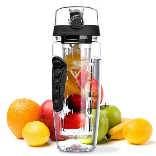 32Oz Fruit Infusing Water Bottle Water Fruit Bottle BPA Free Plastic Sport Fruit Infuser Water Bottles With Infuser Juice Shaker Drink Bottle Of Water