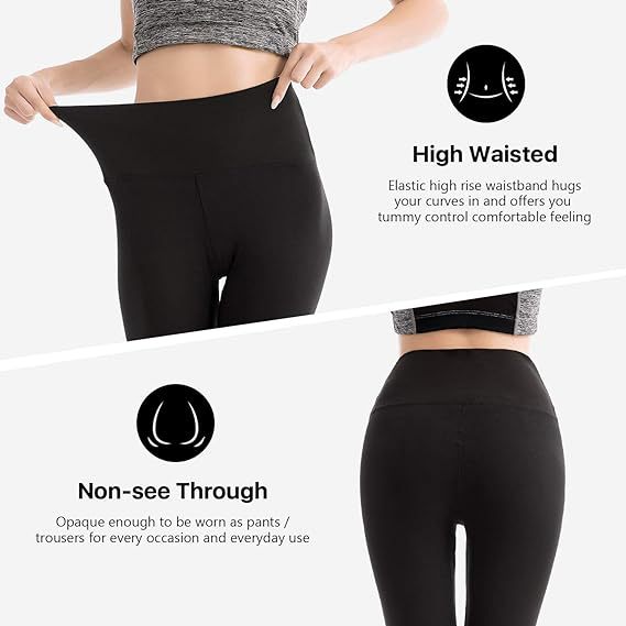 Women's High Waist Leggings Soft Yoga Pants Suitable For Exercise