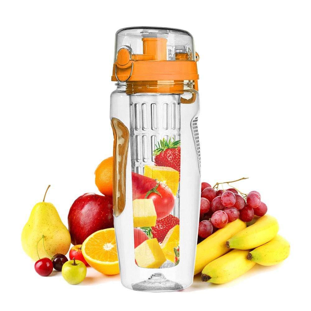 32Oz Fruit Infusing Water Bottle Water Fruit Bottle BPA Free Plastic Sport Fruit Infuser Water Bottles With Infuser Juice Shaker Drink Bottle Of Water