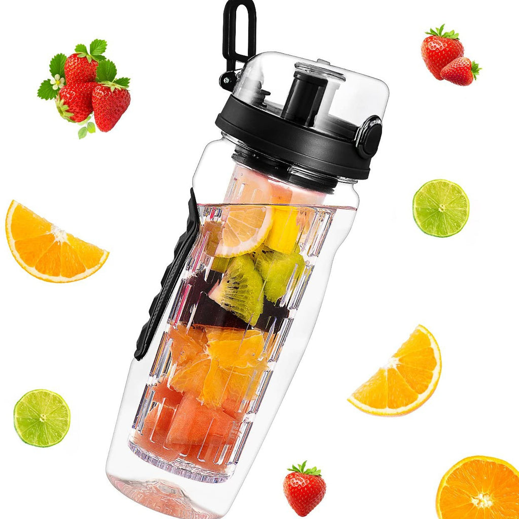 32Oz Fruit Infusing Water Bottle Water Fruit Bottle BPA Free Plastic Sport Fruit Infuser Water Bottles With Infuser Juice Shaker Drink Bottle Of Water